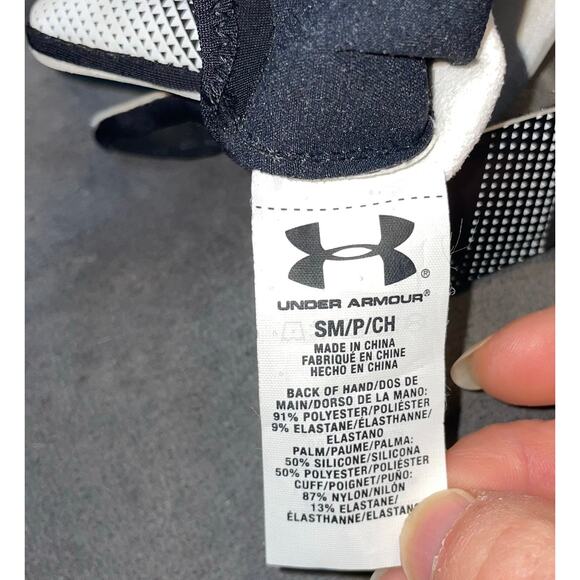 Under Armour Sz Small Gloves NFL Football UA Spotlight Wide Receiver 1304698 - Picture 7 of 12